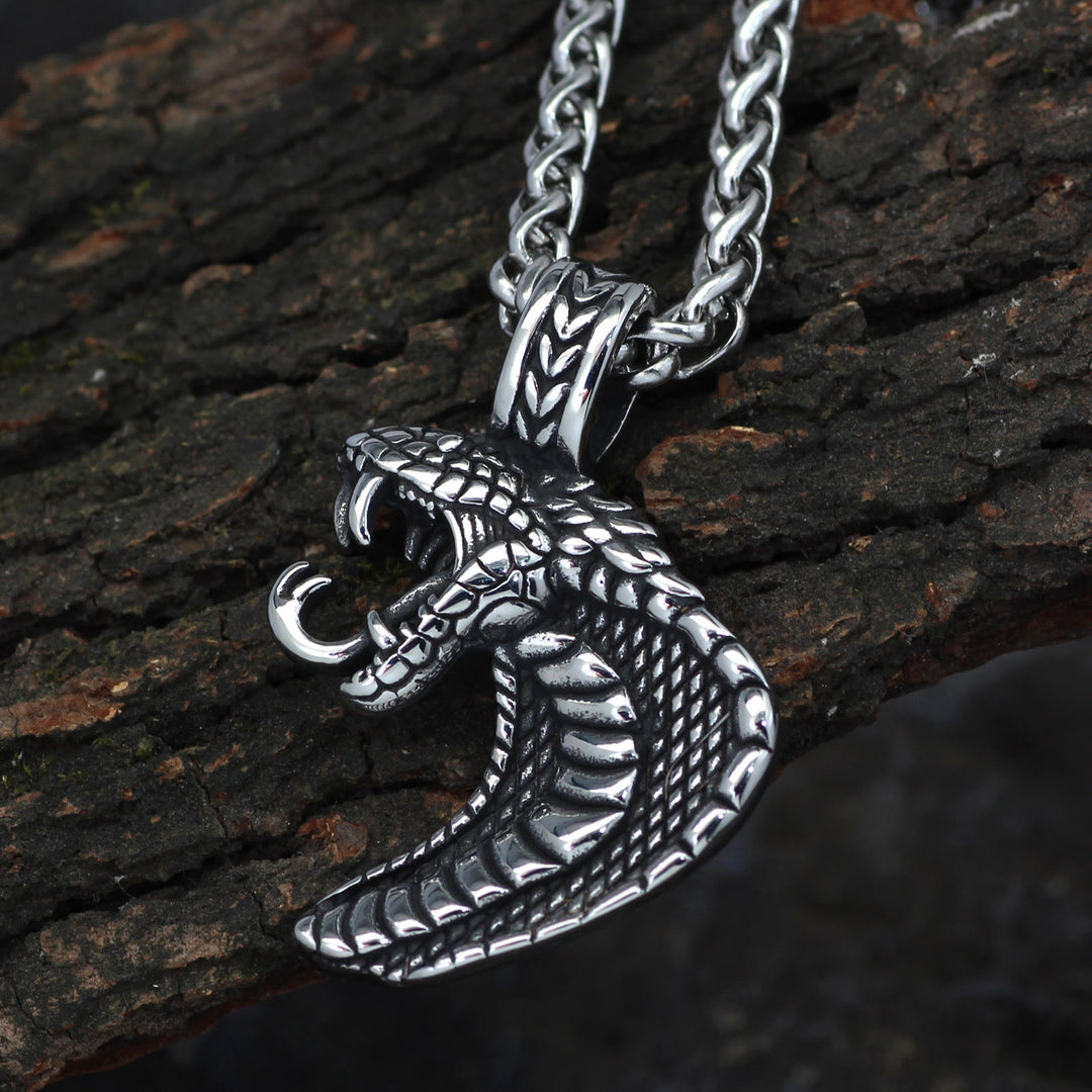 WorldNorse Gothic Snake Shape Necklace