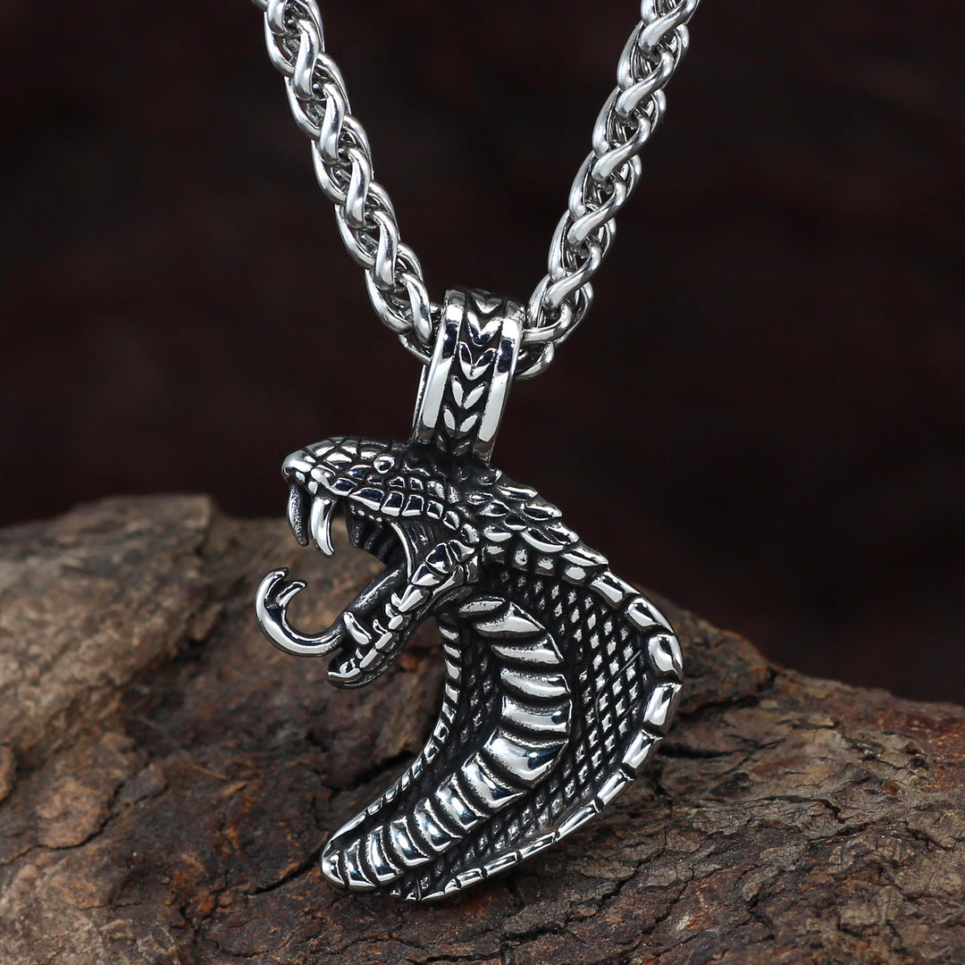 WorldNorse Gothic Snake Shape Necklace