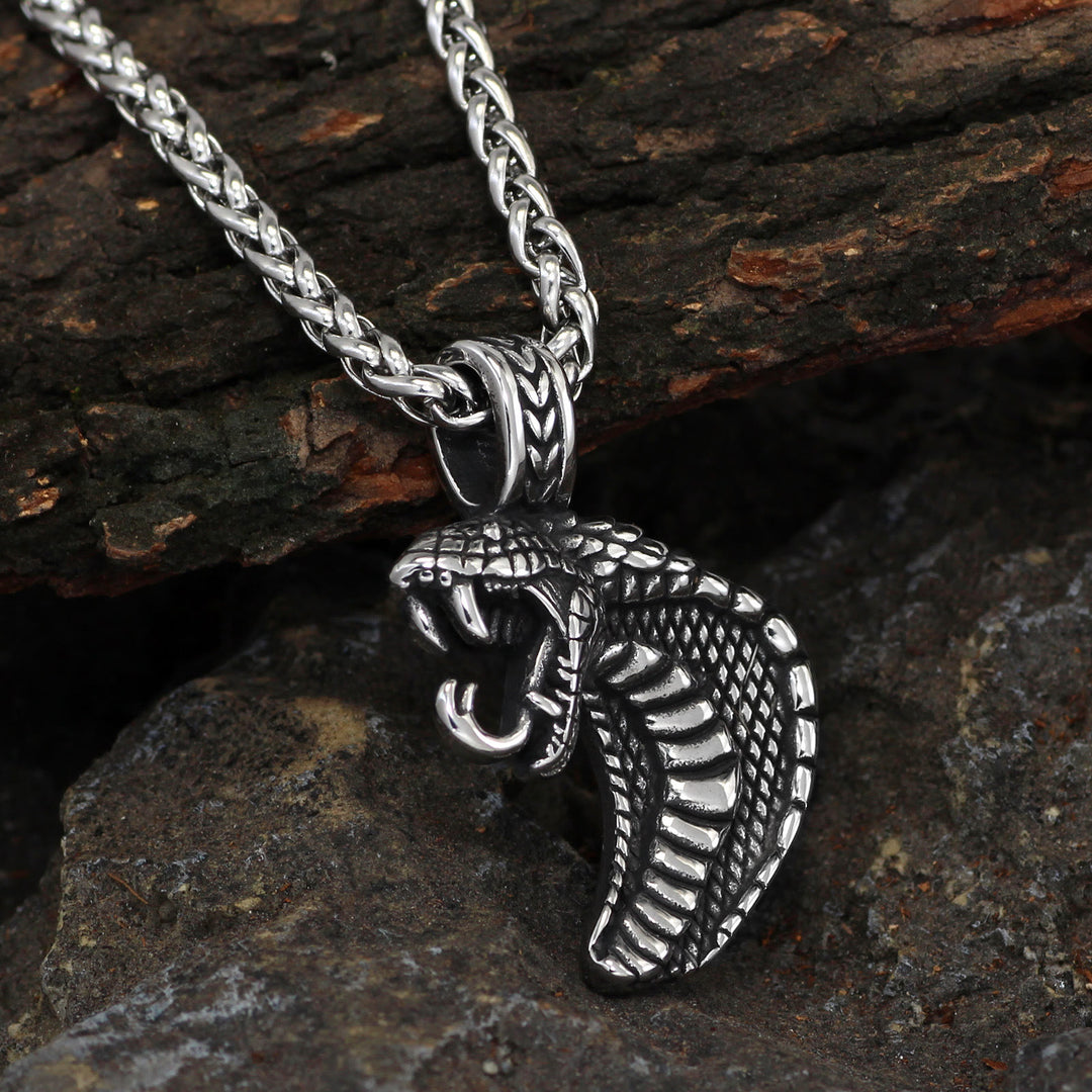 WorldNorse Gothic Snake Shape Necklace