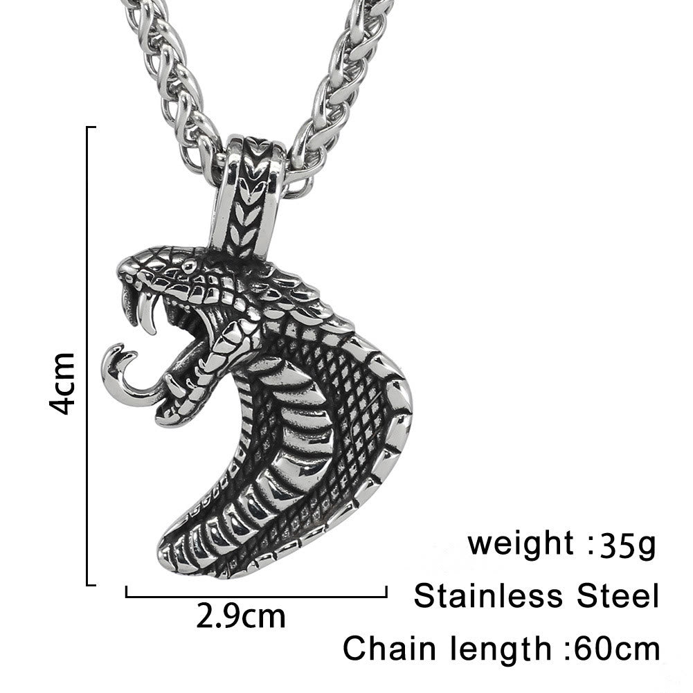 WorldNorse Gothic Snake Shape Necklace