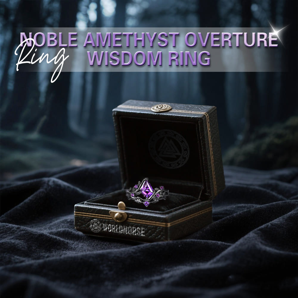 WorldNorse Noble Amethyst Overture Wisdom Ring