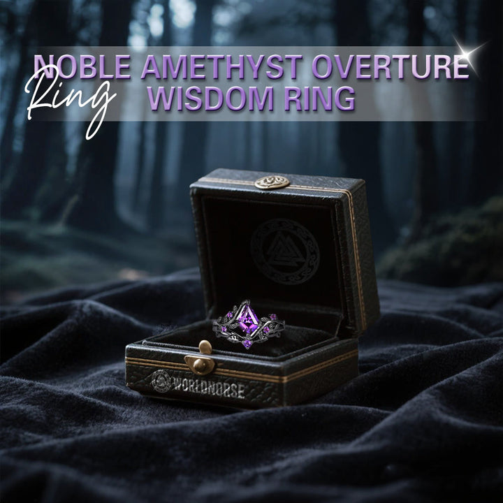 WorldNorse Noble Amethyst Overture Wisdom Ring