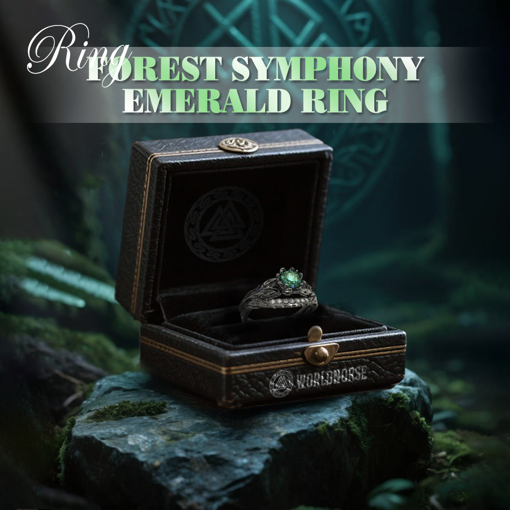 WorldNorse Forest Symphony Emerald Ring