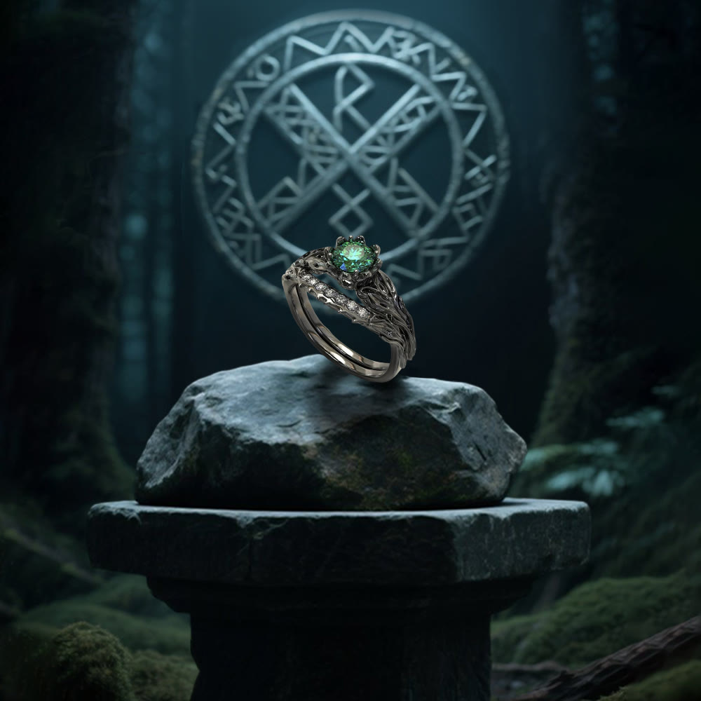 WorldNorse Forest Symphony Emerald Ring