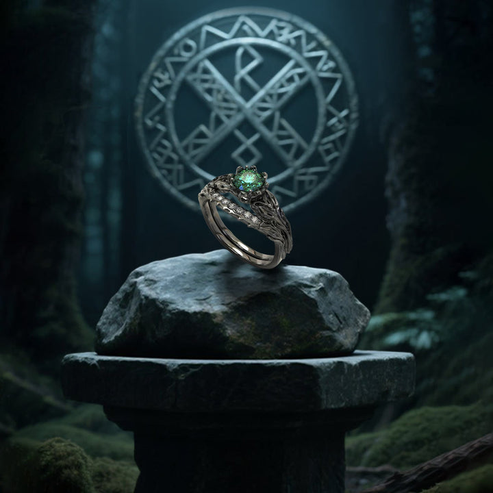 WorldNorse Forest Symphony Emerald Ring