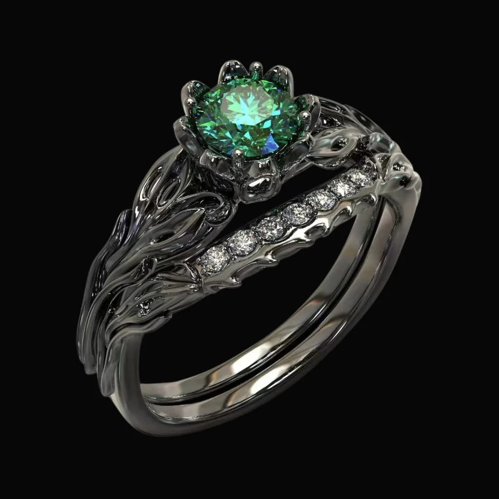 WorldNorse Forest Symphony Emerald Ring