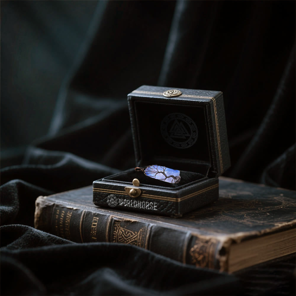 WorldNorse Yggdrasil Entwined Crystal Necklace