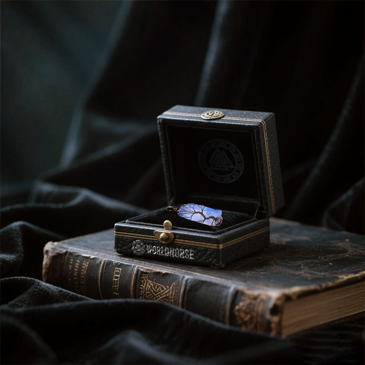 WorldNorse Yggdrasil Entwined Crystal Necklace