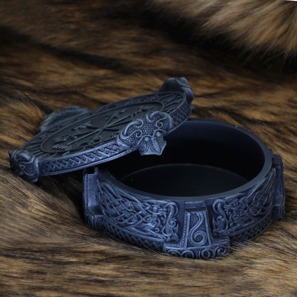 WorldNorse Handmade Rune Mjolnir Jewelry Box