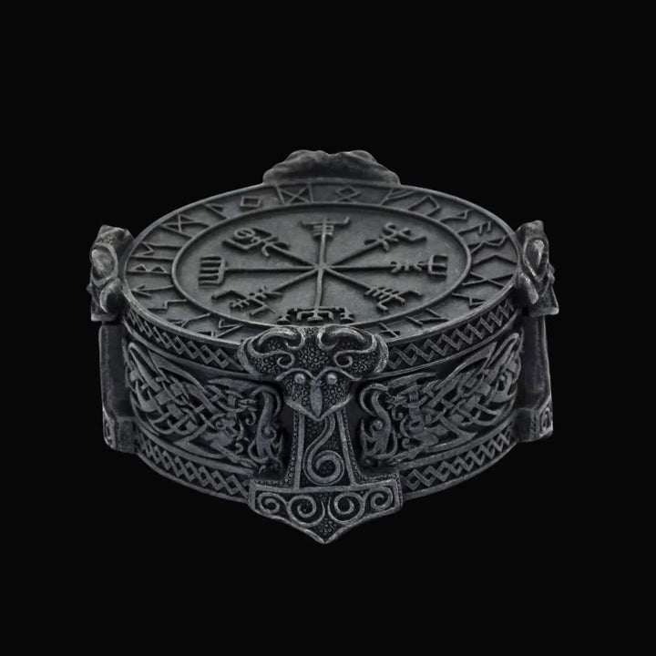 WorldNorse Handmade Rune Mjolnir Jewelry Box