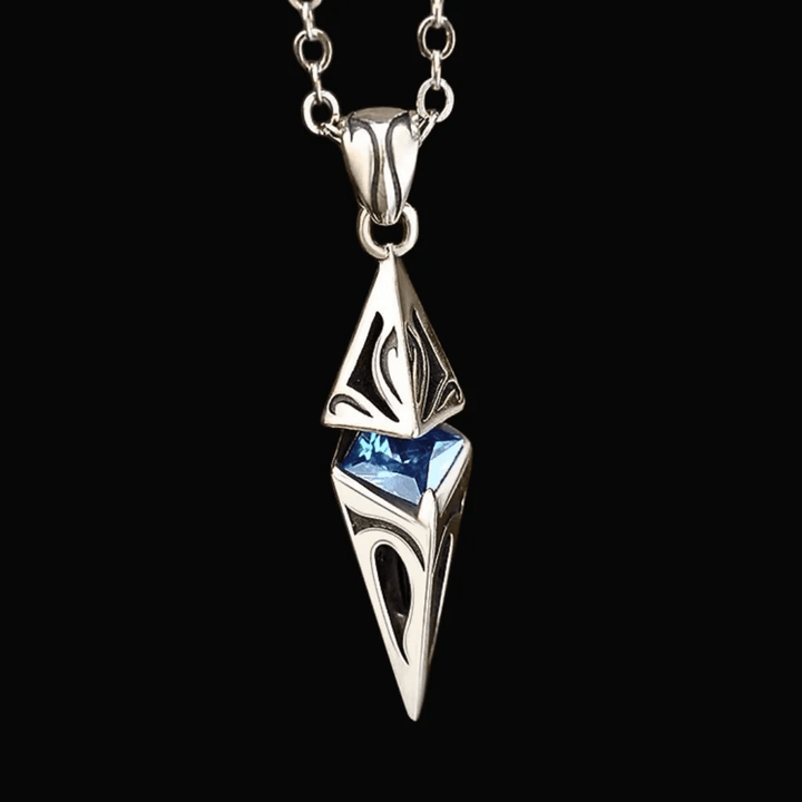 WorldNorse North Star Guidance Sapphire Pendant Necklace