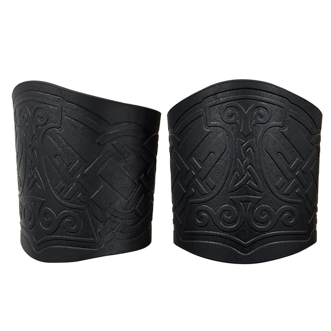 WorldNorse Norse Dragon Mjolnir Vegvisir Cuff Arm Bracers