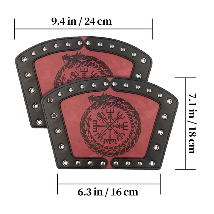 WorldNorse Jormungandr Embossed  Compass Arm Bracers