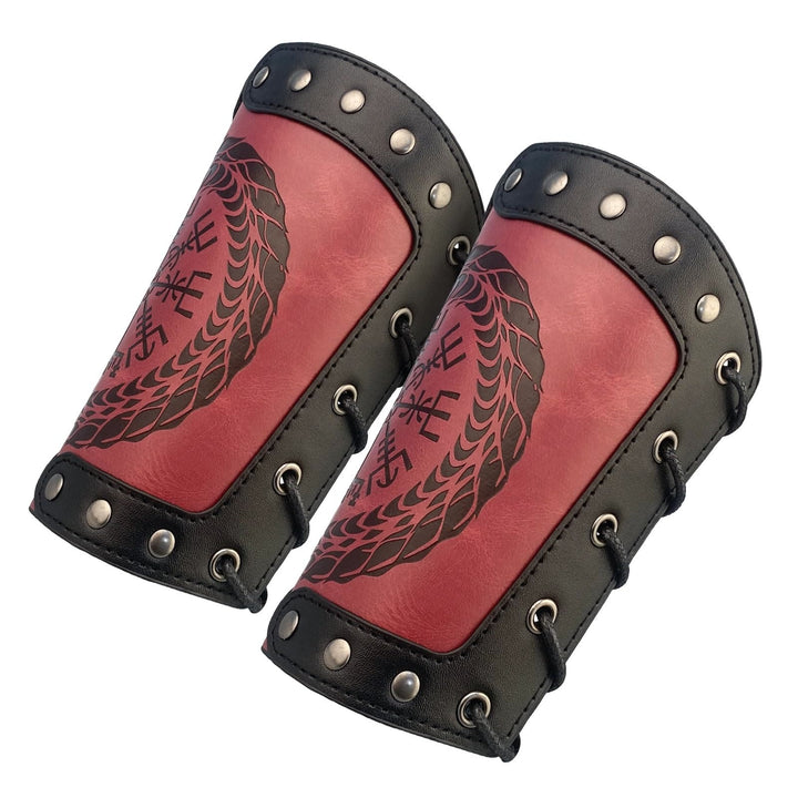 WorldNorse Jormungandr Embossed  Compass Arm Bracers