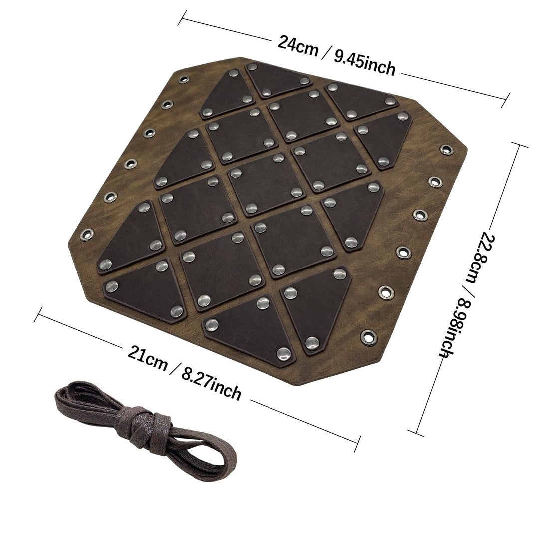 WorldNorse Medieval Punk Rivet Wrist Guard Lace Up Arm Bracers