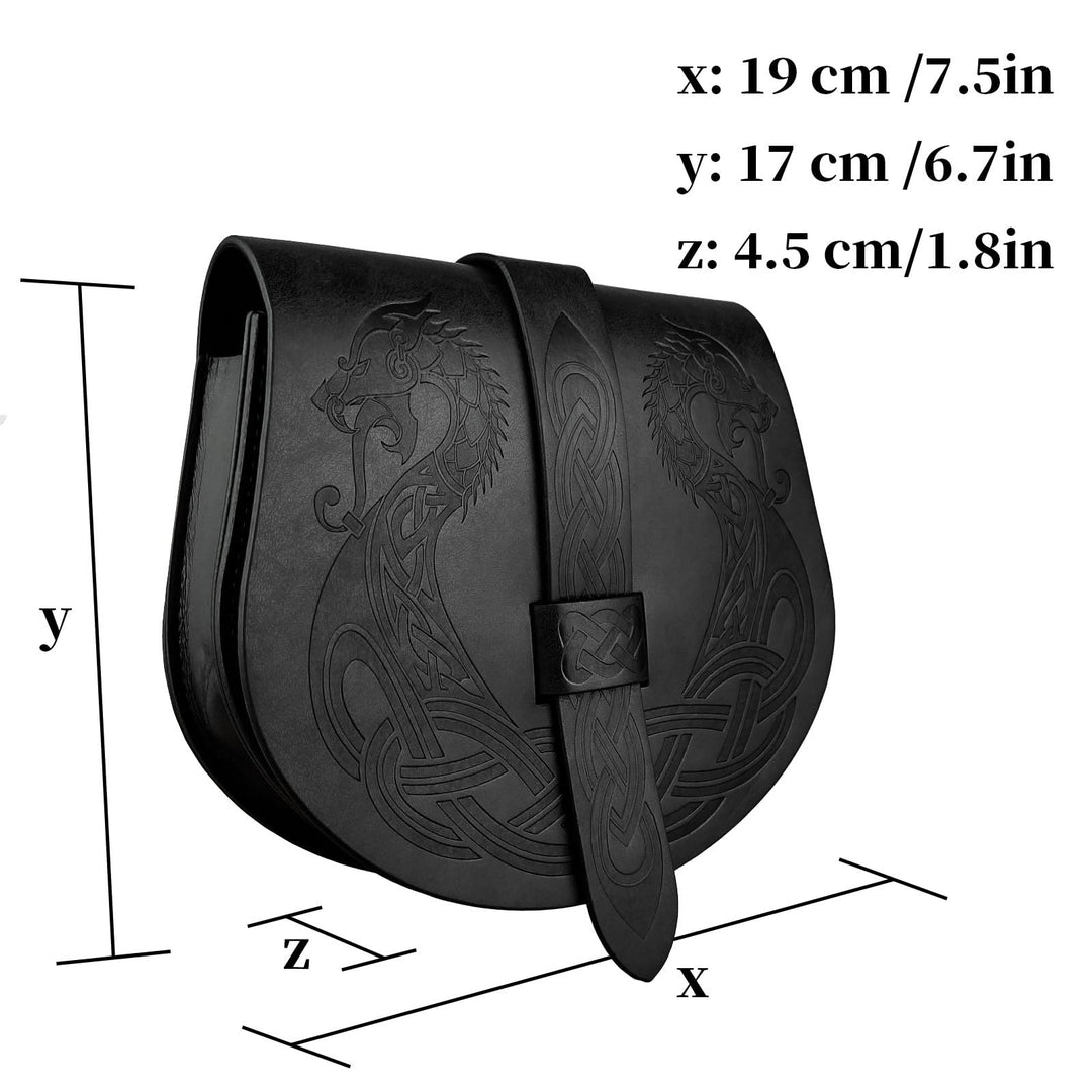 WorldNorse Retro Portable Flap Saddle Side Belt Bag