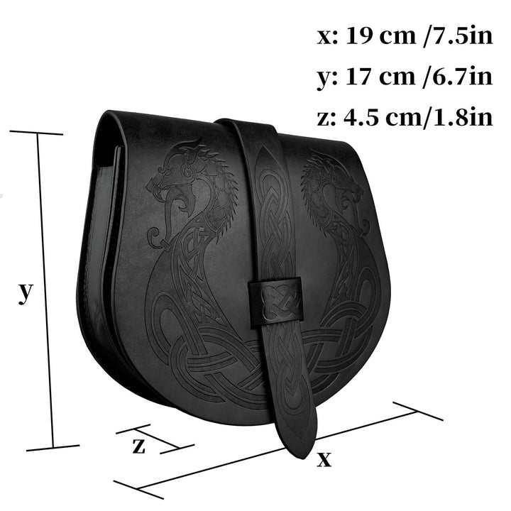 WorldNorse Retro Portable Flap Saddle Side Belt Bag