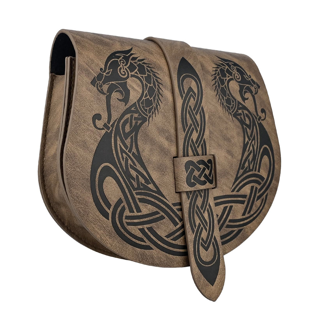 WorldNorse Retro Portable Flap Saddle Side Belt Bag