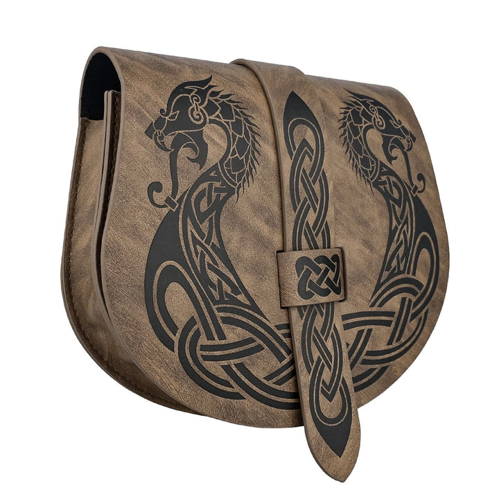 WorldNorse Retro Portable Flap Saddle Side Belt Bag