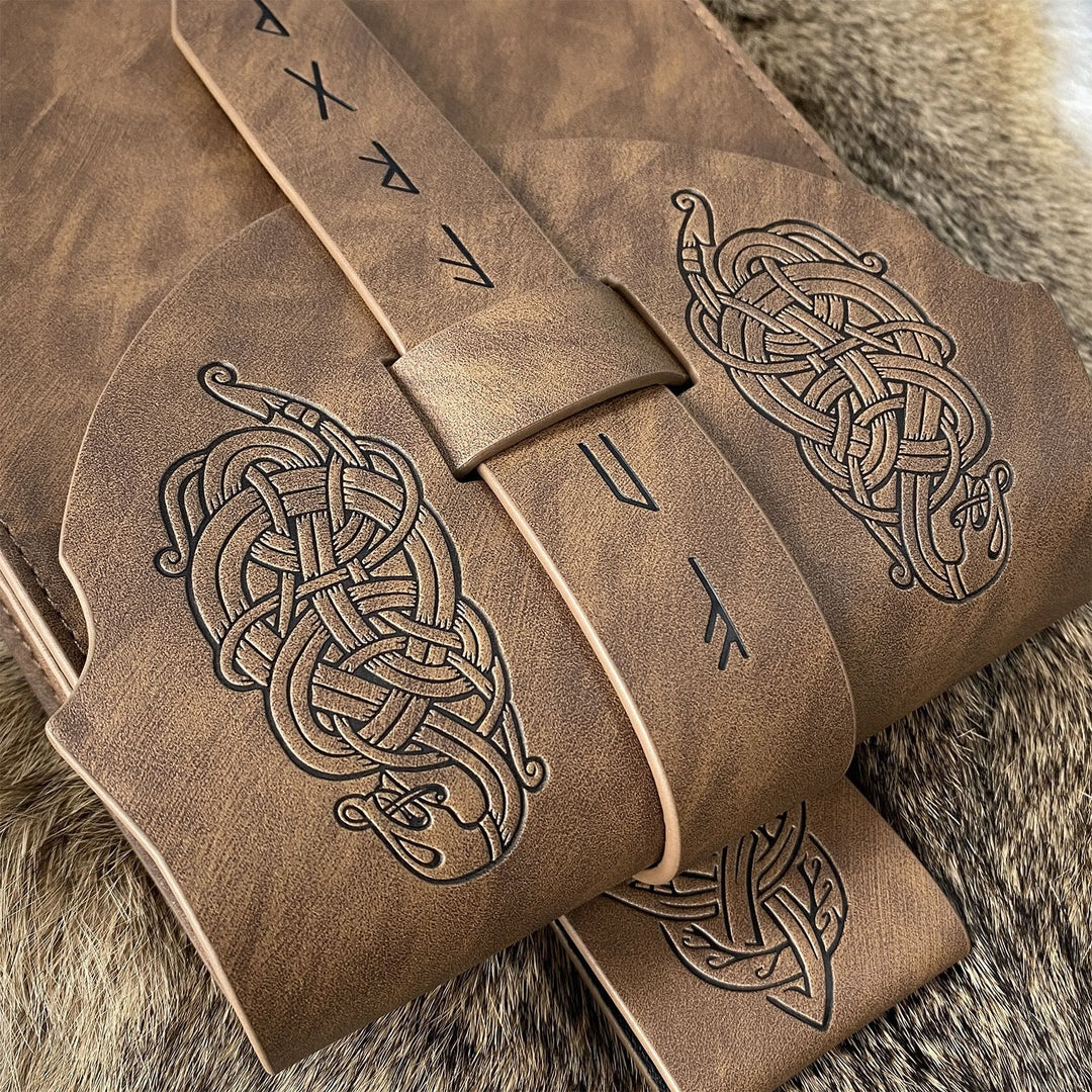 WorldNorse Runes Norse Dragon Belt Pouch Bag