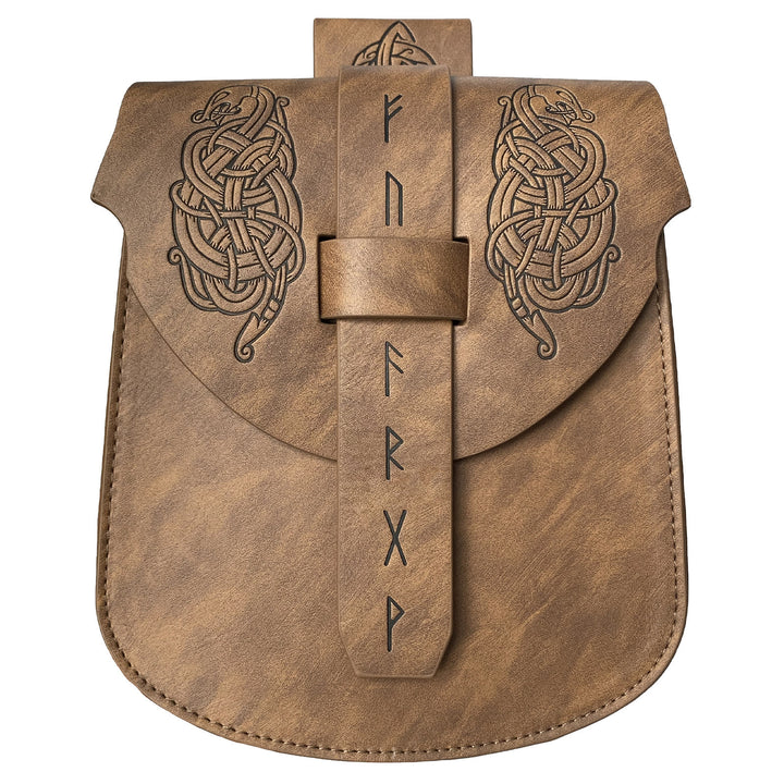 WorldNorse Runes Norse Dragon Belt Pouch Bag