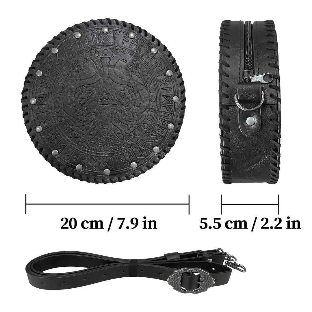 WorldNorse Vikings Yggdrasil Embossed Crossbody Bag