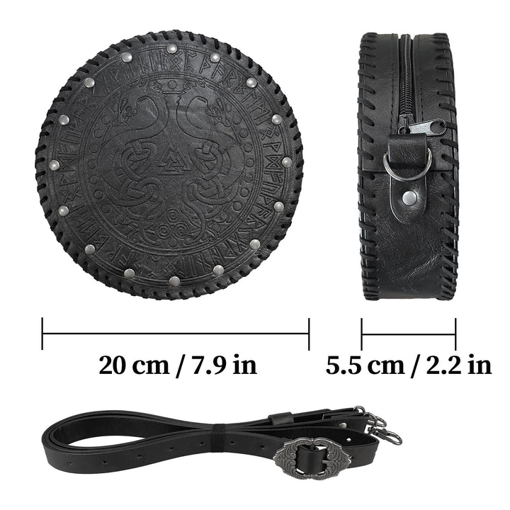 WorldNorse Vikings Yggdrasil Embossed Crossbody Bag