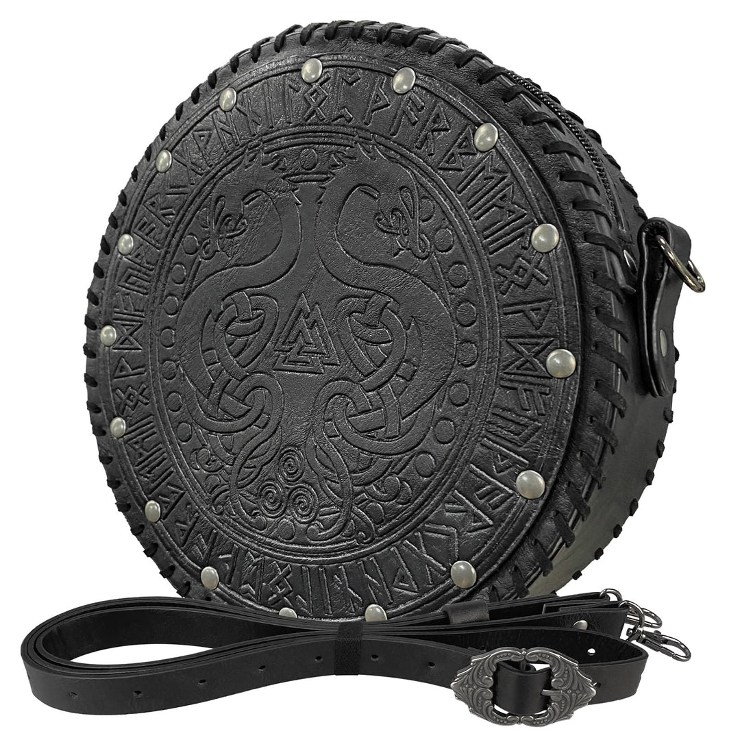 WorldNorse Vikings Yggdrasil Embossed Crossbody Bag