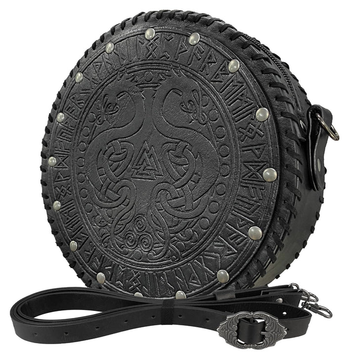 WorldNorse Vikings Yggdrasil Embossed Crossbody Bag