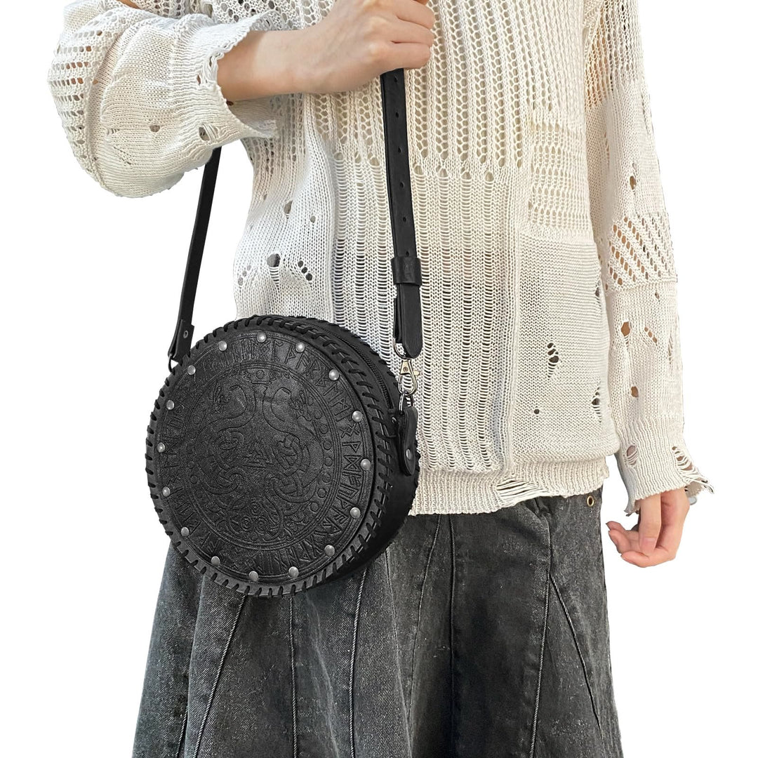 WorldNorse Vikings Yggdrasil Embossed Crossbody Bag