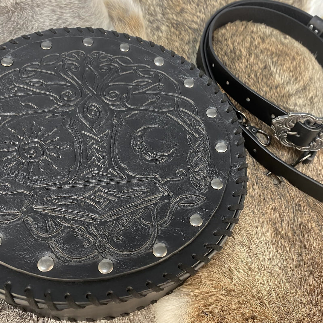 WorldNorse Vikings Yggdrasil Embossed Crossbody Bag