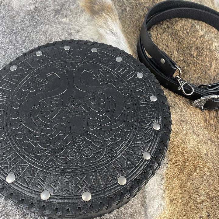WorldNorse Vikings Yggdrasil Embossed Crossbody Bag