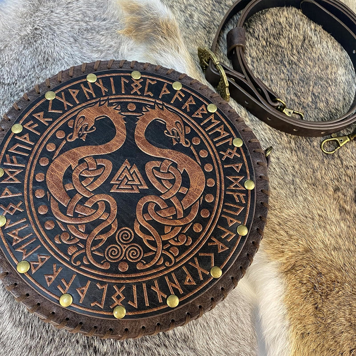 WorldNorse Vikings Yggdrasil Embossed Crossbody Bag