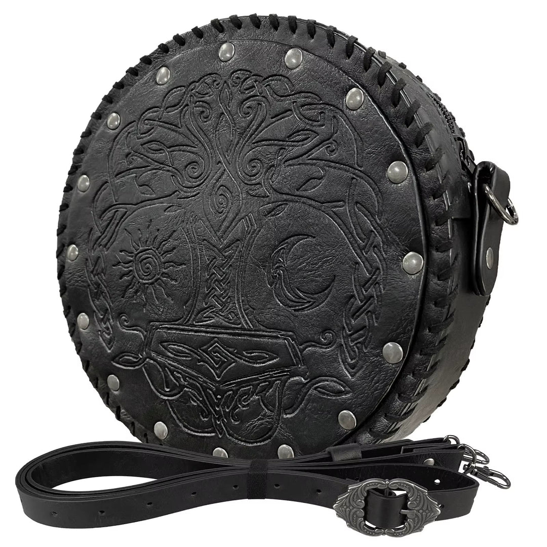WorldNorse Vikings Yggdrasil Embossed Crossbody Bag