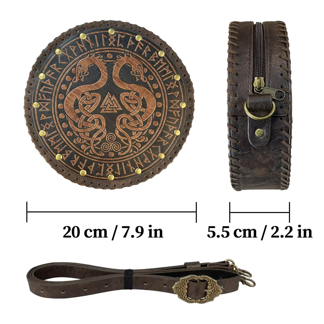 WorldNorse Vikings Yggdrasil Embossed Crossbody Bag