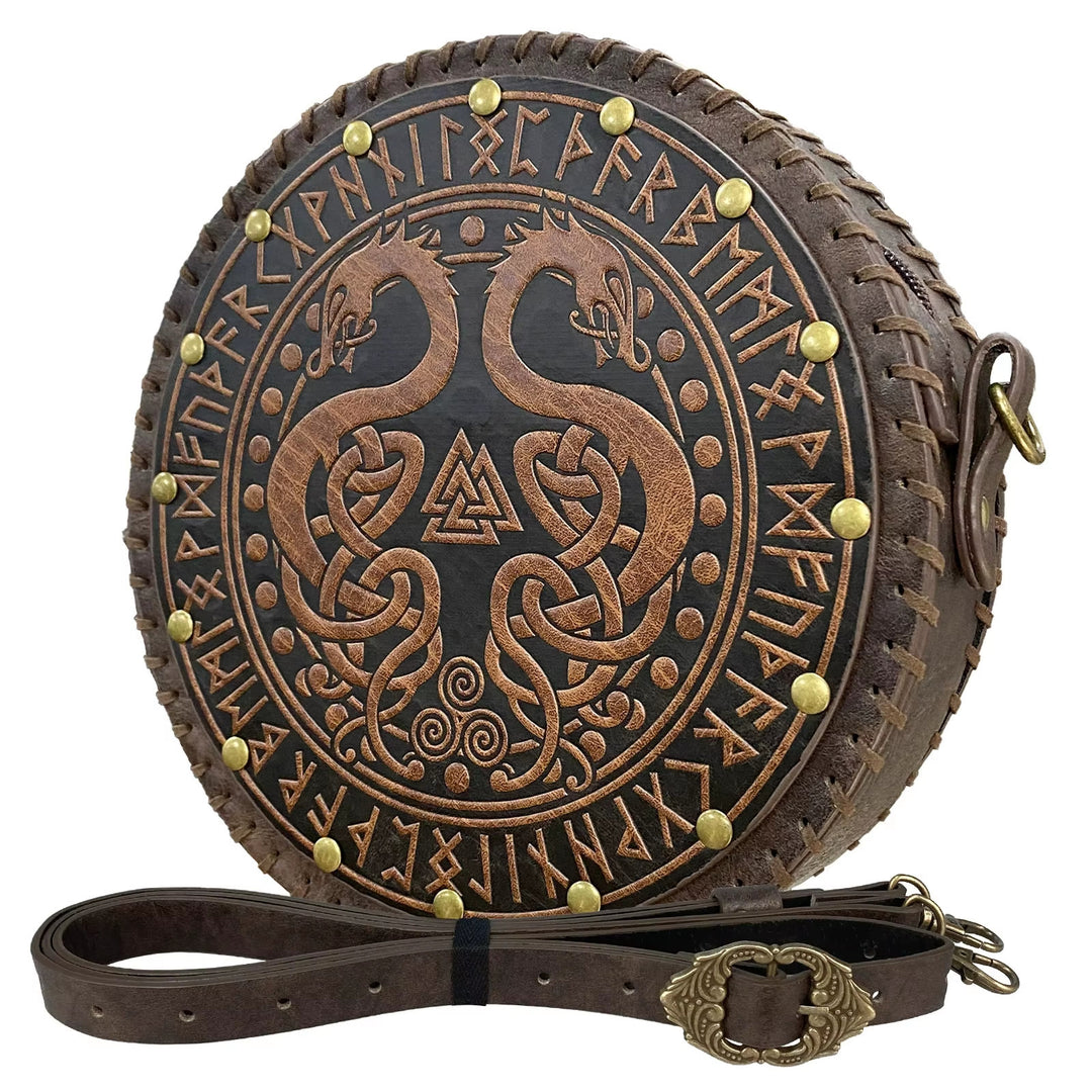 WorldNorse Vikings Yggdrasil Embossed Crossbody Bag