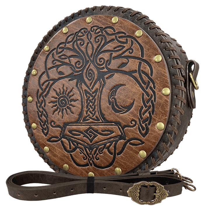 WorldNorse Vikings Yggdrasil Embossed Crossbody Bag