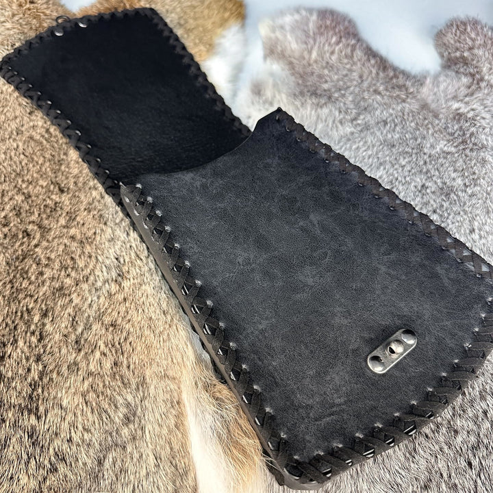 WorldNorse Medieval Nordic Dragon Yggdrasil Embossed Belt Bag