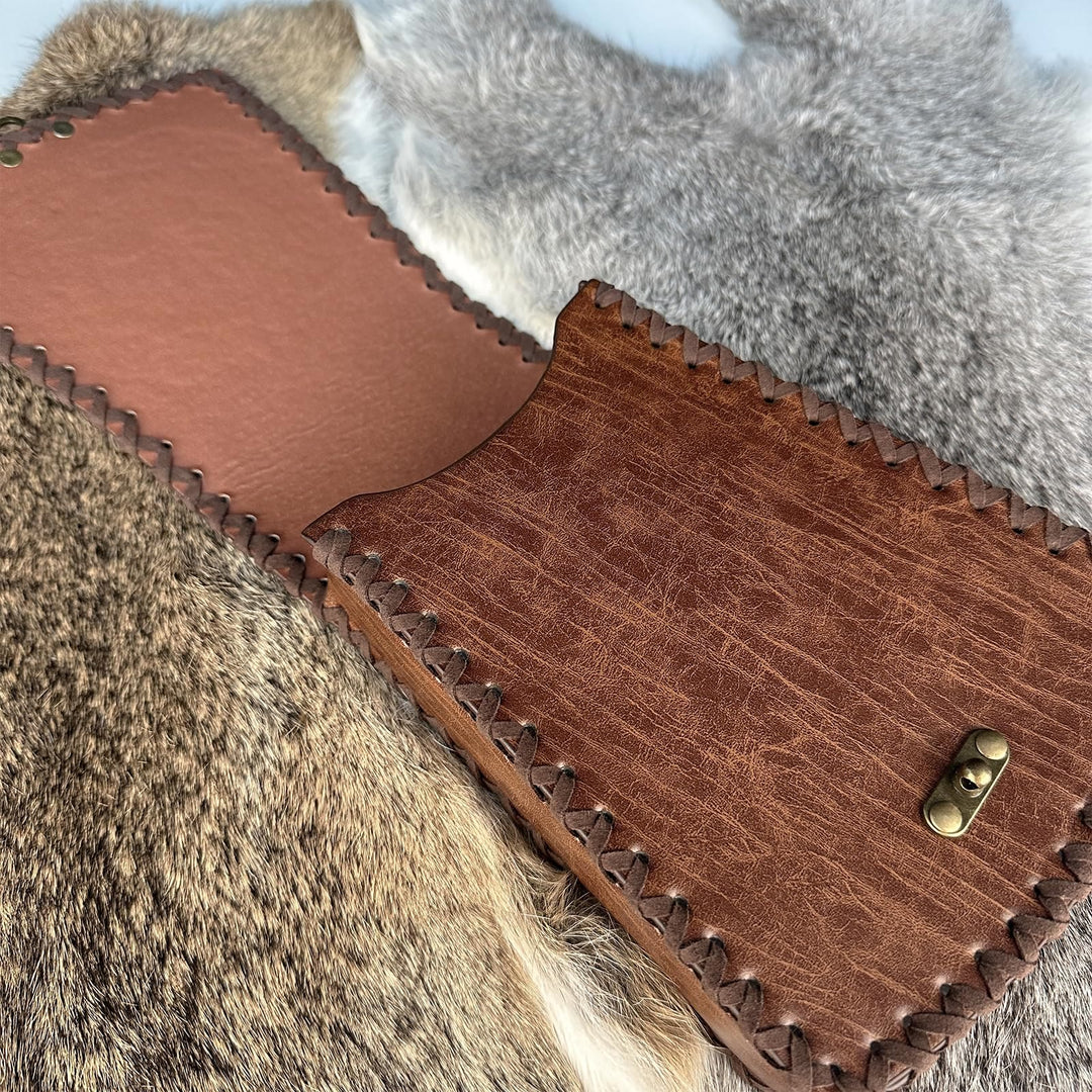 WorldNorse Medieval Nordic Dragon Yggdrasil Embossed Belt Bag