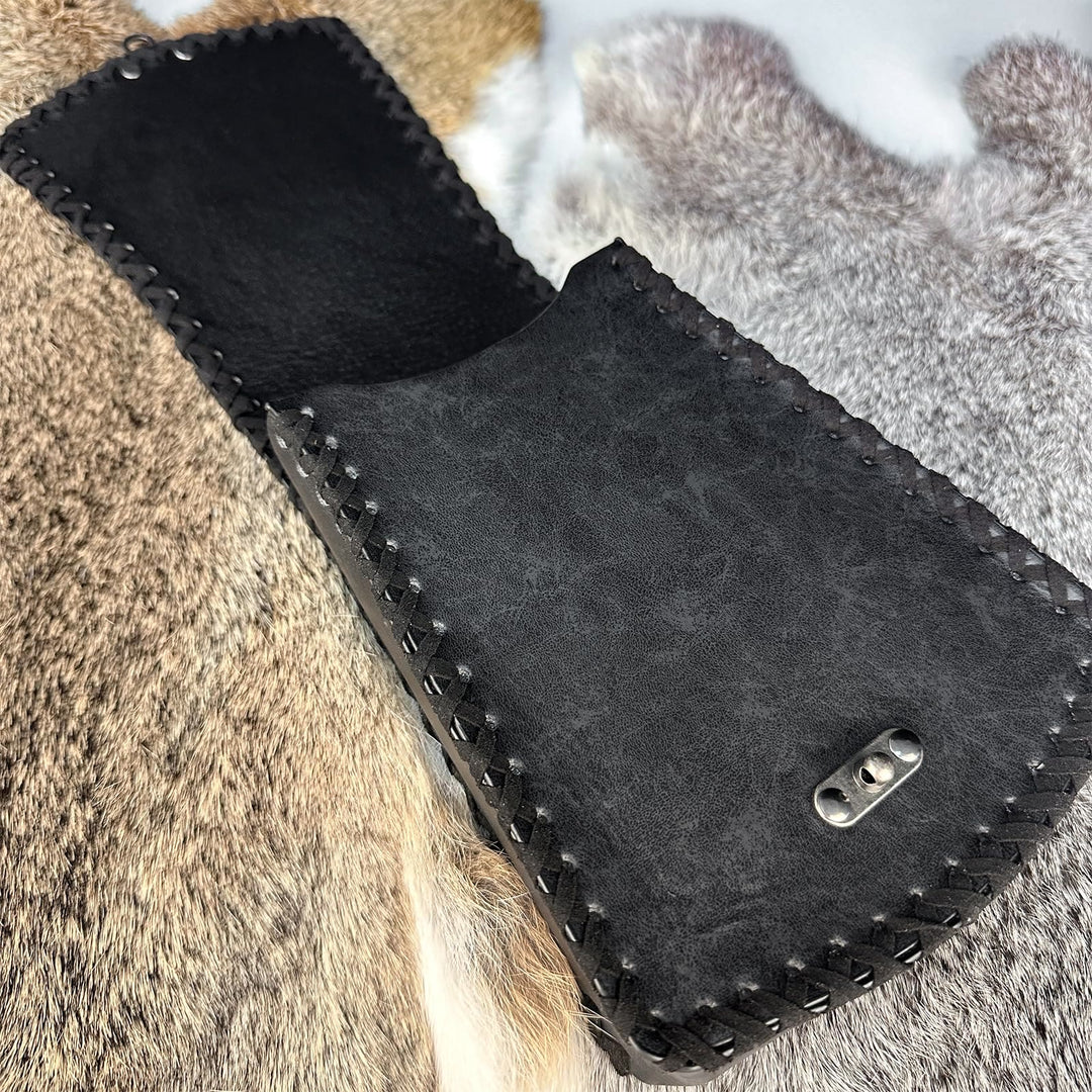 WorldNorse Medieval Nordic Dragon Yggdrasil Embossed Belt Bag