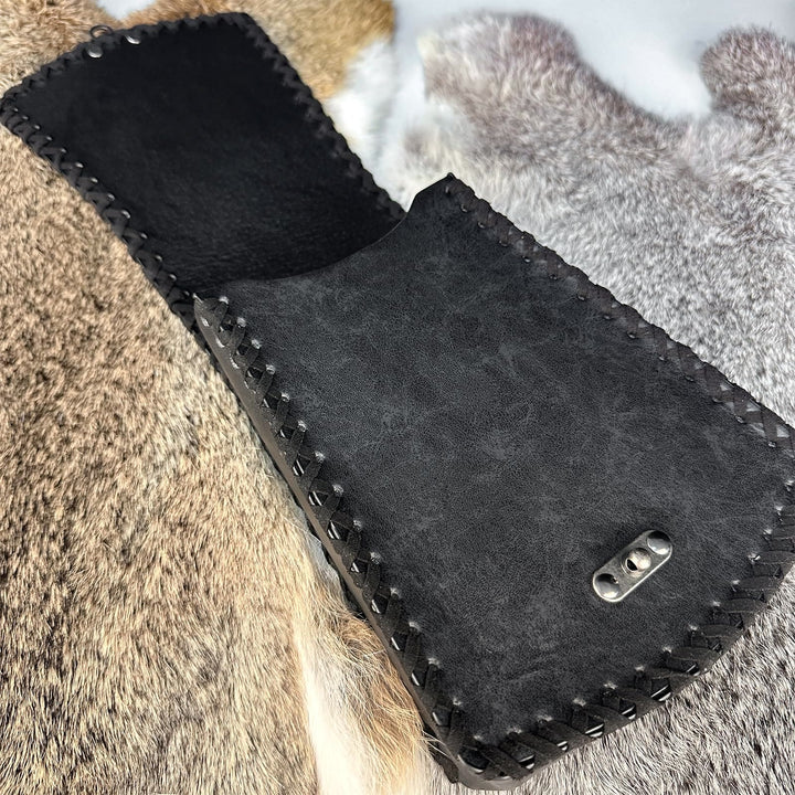 WorldNorse Medieval Nordic Dragon Yggdrasil Embossed Belt Bag