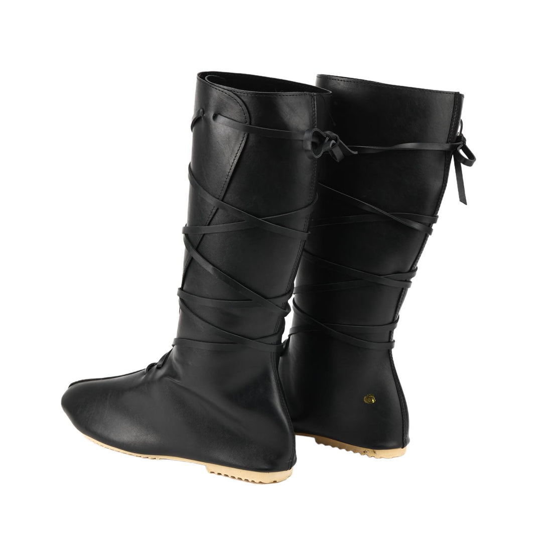 WorldNorse Women Leather Lace-up Pointed Toe Boots - image 9