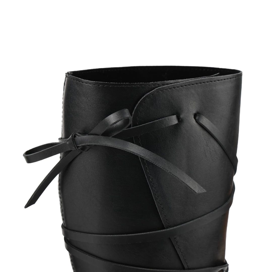 WorldNorse Women Leather Lace-up Pointed Toe Boots - image 12