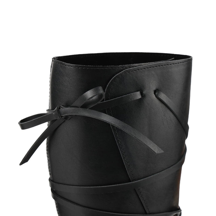 WorldNorse Women Leather Lace-up Pointed Toe Boots - image 12