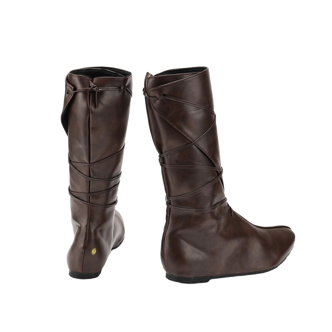 WorldNorse Women Leather Lace-up Pointed Toe Boots - image 5