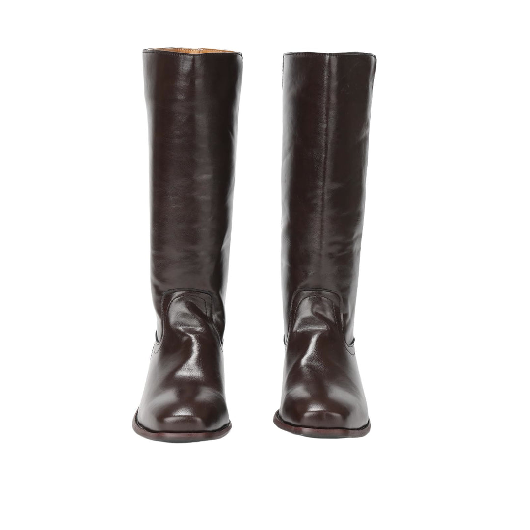 WorldNorse Women Mid Calf 60s Retro Cowboy Boots  - image 3