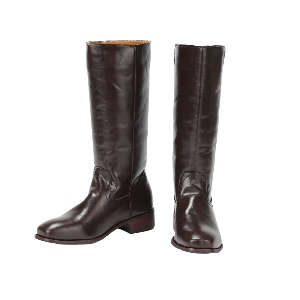 WorldNorse Women Mid Calf 60s Retro Cowboy Boots  - image 2