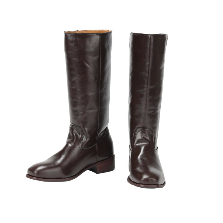 WorldNorse Women Mid Calf 60s Retro Cowboy Boots  - image 2