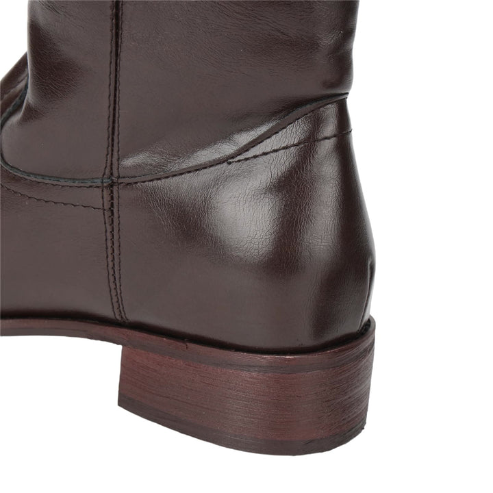 WorldNorse Women Mid Calf 60s Retro Cowboy Boots  - image 5