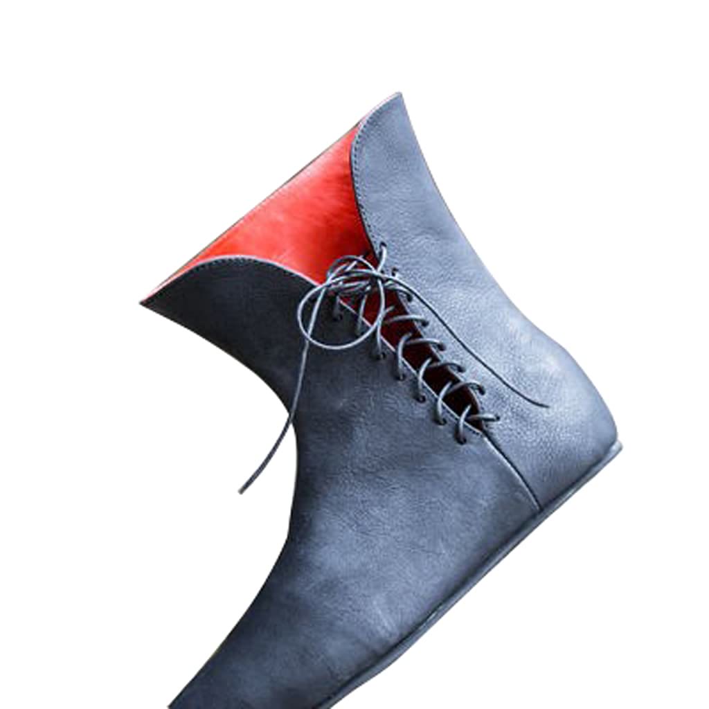 WorldNorse Men's Pointed Toe Lace Up Leather Boots - image 2